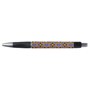 Indische Mandala-Geometric Art Deco nahtloses Must Kugelschreiber