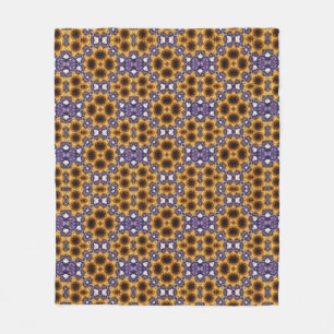 Indische Mandala-Geometrie Art Deco nahtloses Must Fleecedecke