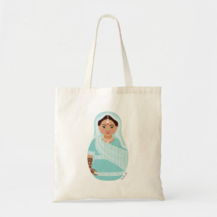 Indische Matryoshka-Tasche (Aqua) Tragetasche
