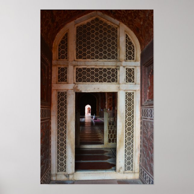 Indische Moschee - Reisefotografie Poster (Vorne)