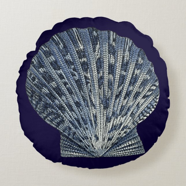 Indische Muscheln VIII Rundes Kissen (Vorderseite)