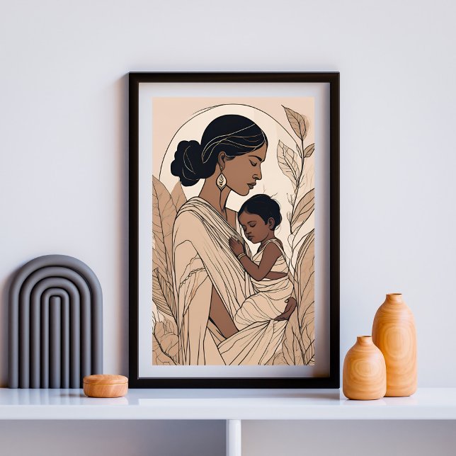 Indische Mutter und Kind Poster (Von Creator hochgeladen)