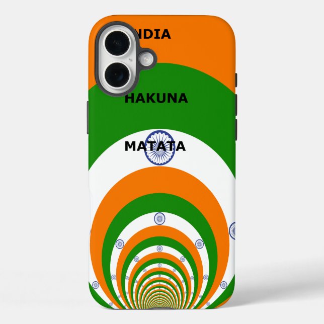 Indische Nationalfarben-Design mit "Hakuna Mat title_seo2 (Rückseite)
