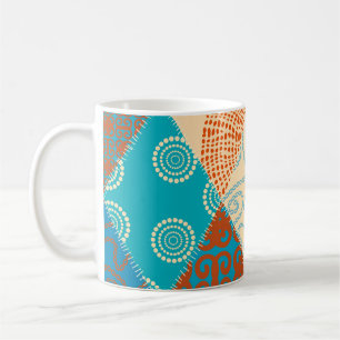 Indische Patchwork nahtlos Vintages Design. Kaffeetasse