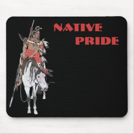 Indische Pride-Plains auf Horseback Mousepad