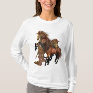 Indische Prinzessin und Hallion-Shirt T-Shirt
