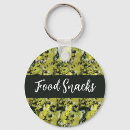 Indische Snacks Dhokla Frühstück Küche Schlüsselanhänger