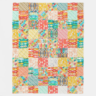 Indische Sommerkat-Patches Fleecedecke