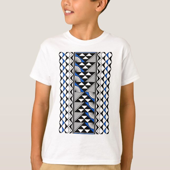 Indische Sonne und Regen in Blau T-Shirt (Vorderseite)