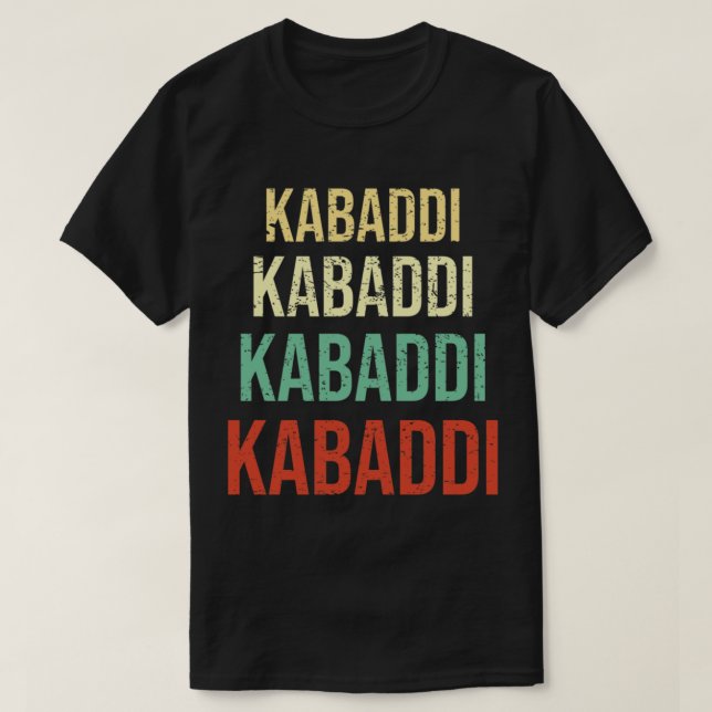 Indische Sportarten Kabaddi oder Kabadi T-Shirt (Design vorne)