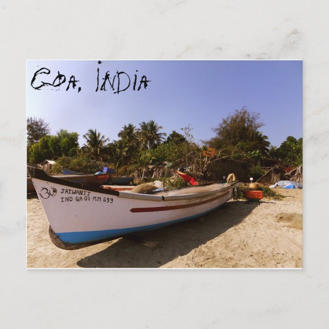 Indische Strandzeit Postkarte (Vorderseite)