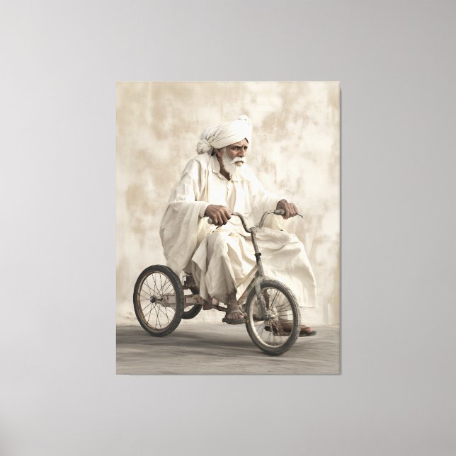 Indische Traditionelle Attraktionsreise Vintages T Leinwanddruck (Vorderseite)