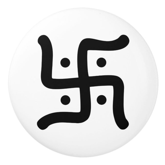 indische traditionelle hindische keramikknauf (Vorderseite)