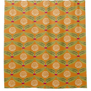 Indische Traditionelle Illustration Muster. Duschvorhang