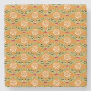 Indische Traditionelle Illustration Muster. Steinuntersetzer