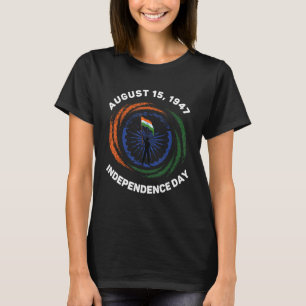 Indische Unabhängigkeitstagsflagge 15 1947 Indisch T-Shirt