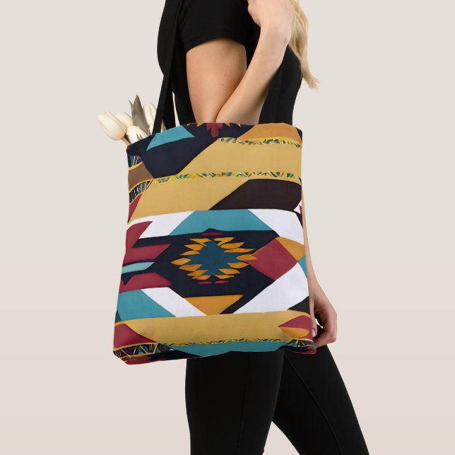 Indischer Abstrakter Tribut 02 Tasche (Von Nahem)