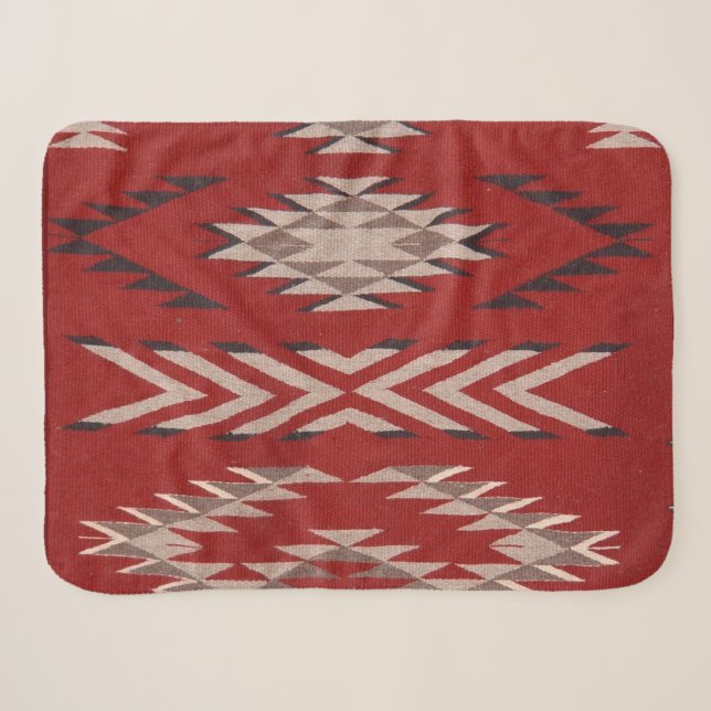 Indischer Amerikanische Ureinwohner Südwestrotes M Sherpadecke (Vorderseite (Horizontal))