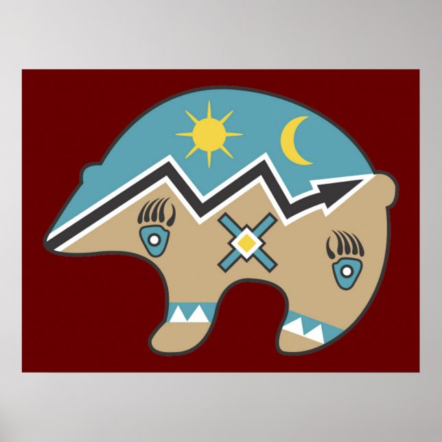 Indischer Bär-Druck Poster (Vorne)