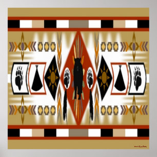 Indischer Bärenklan-Poster Poster