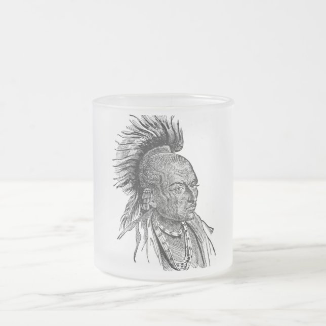 Indischer Becher Mattglastasse (Mittel)