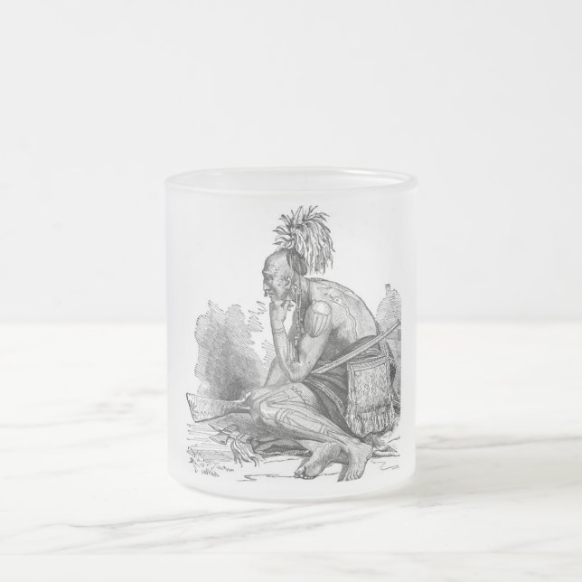 Indischer Becher Mattglastasse (Mittel)