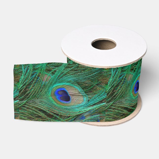 Indischer Blauer Pfauenfresser Ripsband (Spule)