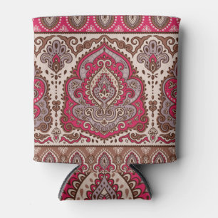 Indischer Blumenpaisley, ethnische Mandala Muster. Dosenkühler