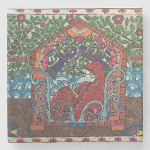 Indischer Brautbräu-Untersetzer Steinuntersetzer