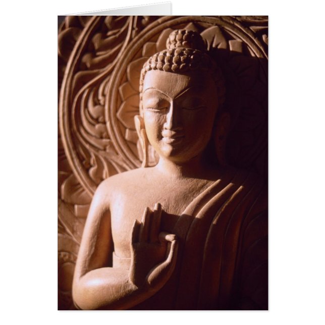 Indischer Buddha in Holz (Vorne)