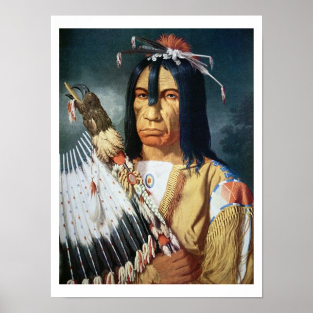 Indischer Chef des Cree-Volkes von Kanada Poster (Vorne)