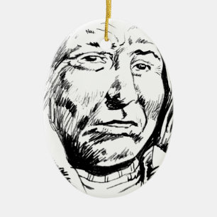 Indischer Chefink Sketch Motivierend Keramikornament