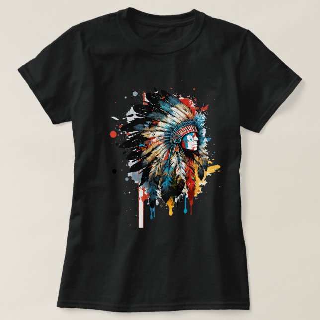 Indischer Dreamcatcher-Entwurf 22 T-Shirt (Design vorne)