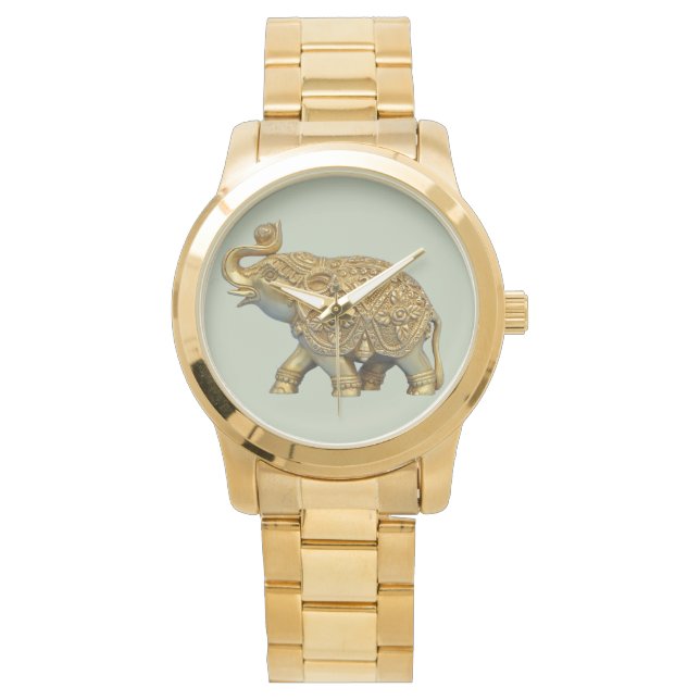 Indischer Elefant Armbanduhr (Vorderseite)