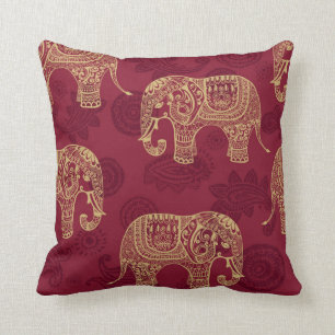 Indischer Elefant-Kissen Kissen