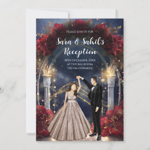 Indischer Empfang Karten Sangeet Einladungen