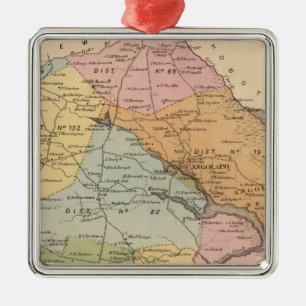 Indischer Fluss Silbernes Ornament