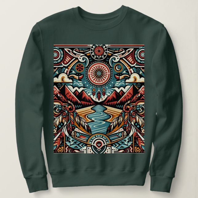 Indischer Fluss Sweatshirt (Design vorne)