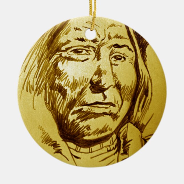 Indischer Generalstabschreiber Keramikornament (Vorne)