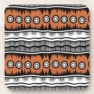 Indischer Geografischer Brauntonstreifen Getränkeuntersetzer