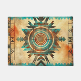 Indischer geometrischer Rug Fußmatte