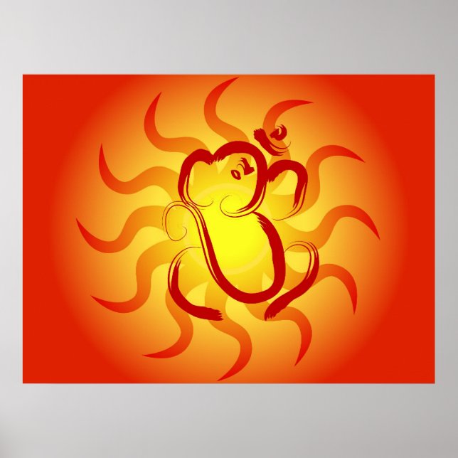 Indischer Gott Ganesha - Poster (Vorne)
