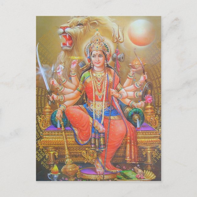 indischer Gott Postkarte (Vorderseite)