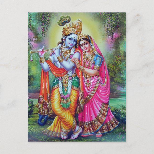 indischer Gott Postkarte (Vorderseite)