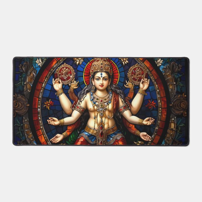 Indischer Gott und Göttin Illustration Schreibtischunterlage (Vorderseite)