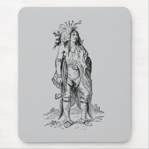 Indischer Häuptling-Mauspad Mousepad