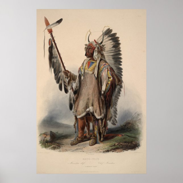 Indischer Hauptüberdruck des 19. Jahrhunderts 36 x Poster (Vorne)