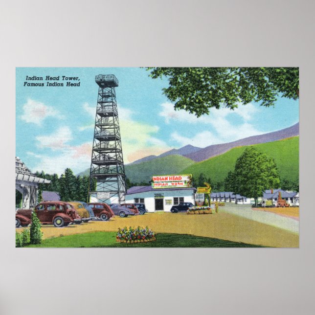 Indischer Head and Indian Head Tower View Poster (Vorne)