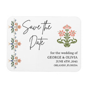 Indischer Hochzeitsmagnet 'Save the Date' Magnet