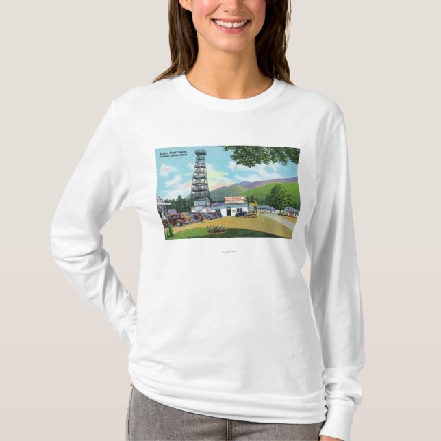 Indischer Kopf und indische Hauptturm-Ansicht T-Shirt (Vorderseite)